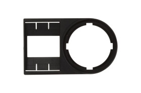 Tabliczka opisowa 42x27mm czarna prostokątna bez etykiety SM-H 27/12.5 SW 1716640000