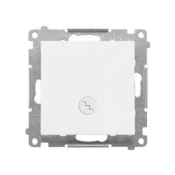 Simon 55 Łącznik schodowy z podświetleniem LED podświetlenie jak w łączniku poj. (moduł), szybkozłącza Biały mat TW6L.01/111