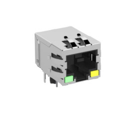 Moduł złącza RJ Żeński Złącze RJ45 Przewlekany Cat5 ERNI, 8P-8C-żyłowe