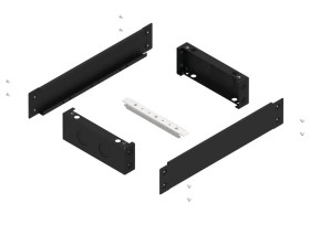 Cokół o wysokości 100 mm RAL9005 do obudów HXS300 o szerokości 2 (550) PH1 D3-W2 001336910