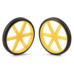 Pololu Wheel 90X10mm Pair - Yellow