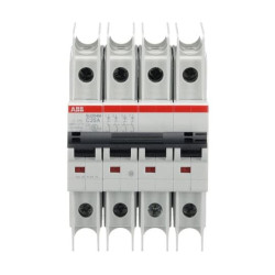 Wyłącznik miniaturowy, Typ C, 4-biegunowy, 25 A, 480 V ac, ABB, SU200 M 15 kA