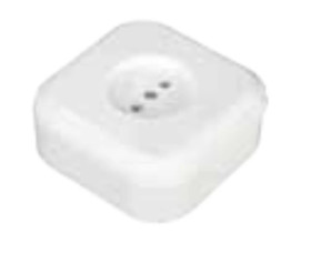 NEFRYT Gniazdo pojedyncze b/u natynkowe białe GNt-15N