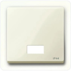 Merten System M Klawisz pojedynczy IP44 z okienkiem kremowy MTN432744
