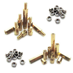 Zestaw tulejek dystansów i nakrętęk 115szt dystans