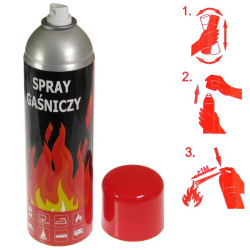 Spray Gaśniczy Pyrocool 500ml (GAŚNICA) do pożarów typu A,B
