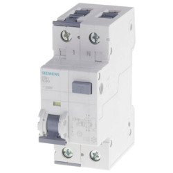 Siemens 5SU13544KK16 rcbo 2-pin 16A 0.03A 230V C-char 10kA 1P&#x2B;N type F