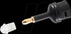 BS69050 TOSLINK adapter, female to 3.5-mm opti connector