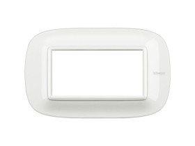 AXOLUTE Ramka 1 pojedyncza owalna 4 moduły AXOLUTE biały HB4804HD LEGRAND