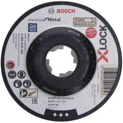 Bosch 2608619365 X-LOCK Grinding Disc 115mm for Metal Secure &amp; Efficient