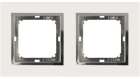 Magic Ramka Podwójna Biały/Chrom Ra-2 M