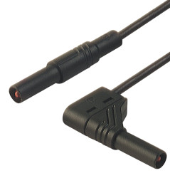 934084100, PVC, 16A, 1000V ac/dc, kolor: Czarny, dł. 2m, -15 → +70°C, Hirschmann Test & Measurement