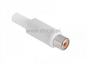 RCA GN na kabel białe