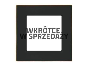 SIMON 55 Ramka 1 pojedyncza DUO czarna podstawa złota TRD1.166/149 KONTAKT SIMON