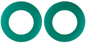 Cover, hand sensors, Ø 100 mm, (H) 12 mm, green, for KT50, E80373