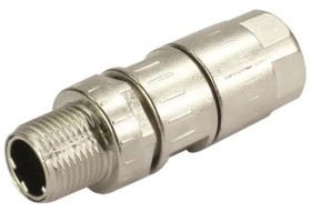 Złącze M12 zaciskane 4 polowe męskie proste ekranowane 21038811405