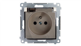 Simon 54 Gniazdo Bryzgoszczelne Z/U Ip44 Z Klapką Transparentną Bez Uszczelki...