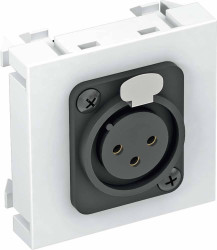 Nośnik multimedialny 3-biegunowy Bu m. Schraubanschl. OBO Bettermann, 6105254, aluminiowy, (S x W x G) 45 x 45 x 9 mm