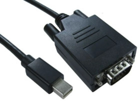 Kabel DisplayPort 3m Męskie Mini DisplayPort to Męski kabel VGA Czarny