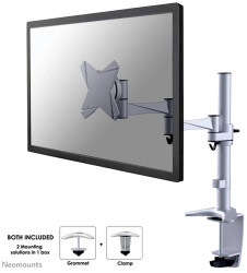 Neomounts Uchwyt do monitora, stołowy FPMA-D1330SILVER 1 Wyświetlacz 25,4 cm (10") - 76,2 cm (30") srebrny z regulowaną