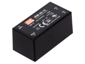 IRM-20-12 Przetwornica AC/DC, 21,6W, Napięcie wejściowe: 85÷264VAC,120÷370VDC, OUT: 1, 84