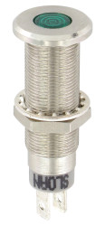 Lampka kontrolna do montażu panelowego 5 → 28V, zielona 8.2 x 7.6mm LED Sloan
