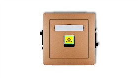 Deco Mechanizm Gniazda Światłowodowego/Optycznego Pojedynczego Złoty Metalik...