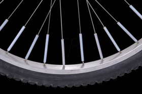 Bicycle spoke rods, reflective, 36-pack