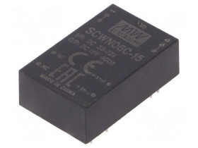 Przetwornica DC/DC 6W 36-72VDC 15VDC Iwyj 400mA SCWN06C-15