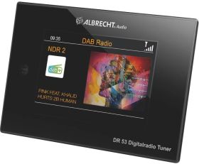 Radio Albrecht DR 53 DAB+/UKW/Bluetooth DAB, DAB+, fale metrowe (VHF) z pilotem, obsługa Spotify czarny