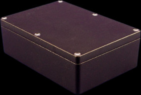 Aluminum die cast enclosure, (L x W x H) 171 x 121 x 55 mm, black (RAL 9005), IP66, 1550Z120BK