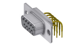 Złącze D-Sub 9-pinowe Żeński Poziomy