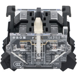 EAO 704.918.5 EAO Series4 Switching Element Slow-Make T 1Nc&#x2B;1No Pit Silver