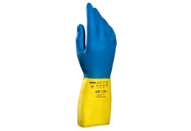 Rękawice rozmiar: 7 materiał: Lateks naturalny, Polichloropren zastosowanie: Abrasion Resistant, Chemical Resistant