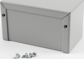 Aluminum enclosure, (L x W x H) 102 x 56 x 56 mm, gray (RAL 7046), IP32, 1411H