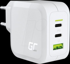 CHARGC08W USB charger, 65 W, 2x USB-C, 1x USB-A, GaN, white