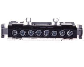 Listwa przyłączeniowa 8-otworów czarna IP2xC-8 004852