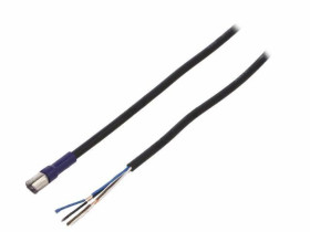 XS3FLM8PVC4S5M Kabel: do czujników/automatyki M8 proste 5m 30VDC