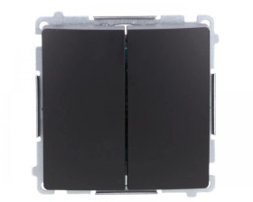 Simon Basic Łącznik świecznikowy (moduł) 10AX, 250V, szybkozłącza, czarny BMW5.01/49