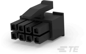 Adapter złącza 8-pinowe 2-rzędowe raster: 3mm TE Connectivity Żeński Montaż na kablu Micro MATE-N-LOK