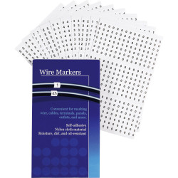 TruComponents 40974 Printed adhesive marker Imprint 0 - 9 606603