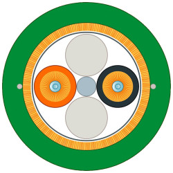 Kabel światłowodowy długość: 100m Z zakończeniem