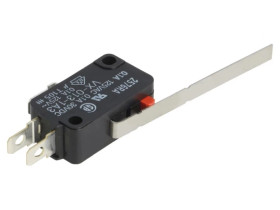 Mikroprzełącznik SNAP ACTION z dźwignią SPDT 0,1A/125VAC VX-013-1A3