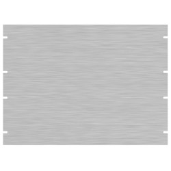 Hammond PBPA19014UNF 8U 19&quot; Rack Aluminium Blank Panel Unfinished 483 x 3 x 356