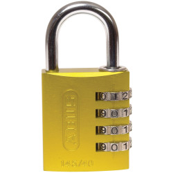 ABUS 49535 145/40 40mm Aluminium Combination Padlock Yellow