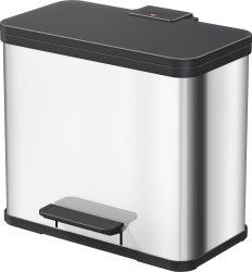 Hailo öko trio plus L 6332000 Kosz na śmieci 27 l stal nierdzewna (S x W x G) 470 x 430 x 340 mm stali szlachetnej Mecha