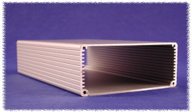 Obudowa; uniwersalna; HM1455Q2202; aluminium; 220mm; 125mm; 51,5mm; IP54; naturalny; zdejmowany panel; zaślepki czarne ABS; Hamm