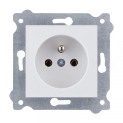 Gniazdo z uziemieniem 250V 16A Biały 241/01