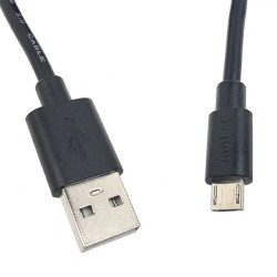 Kabel USB Złącze A USB A Złącze B Micro USB typu B dł. 1m Przewód USB USB 2.0 kolor: Czarny