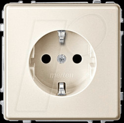 MEG2300-7244 Socket with increased contact protection - aqua design, white